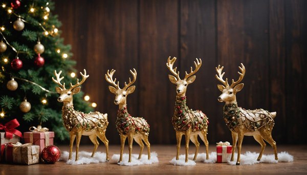 Weihnachtstiere: kreative ideen für festliche dekoration